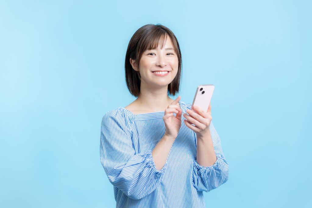 スマホと女性